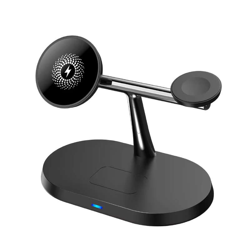 Tabepad 3-in-1 Draadloze Oplader - Zwart - 15W